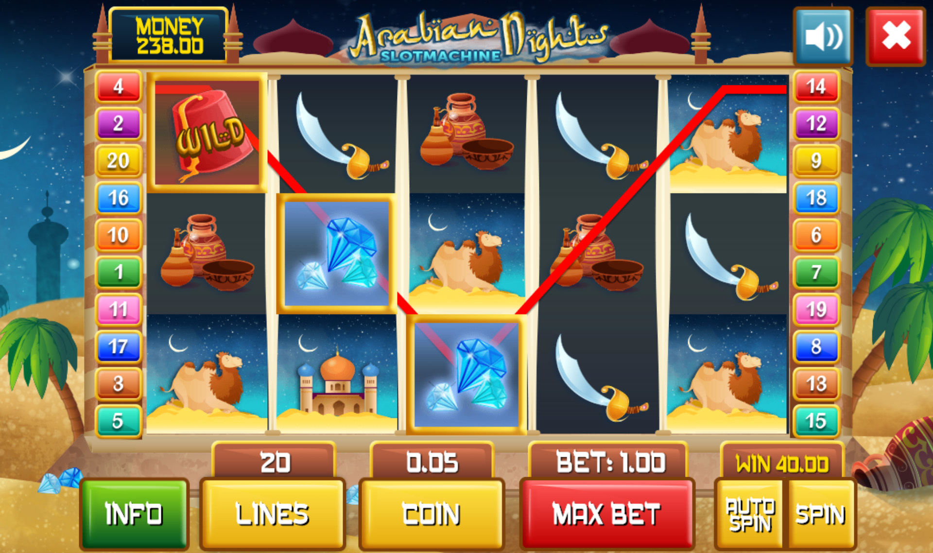 Slot Machine The Fruits Casino Html5 Game