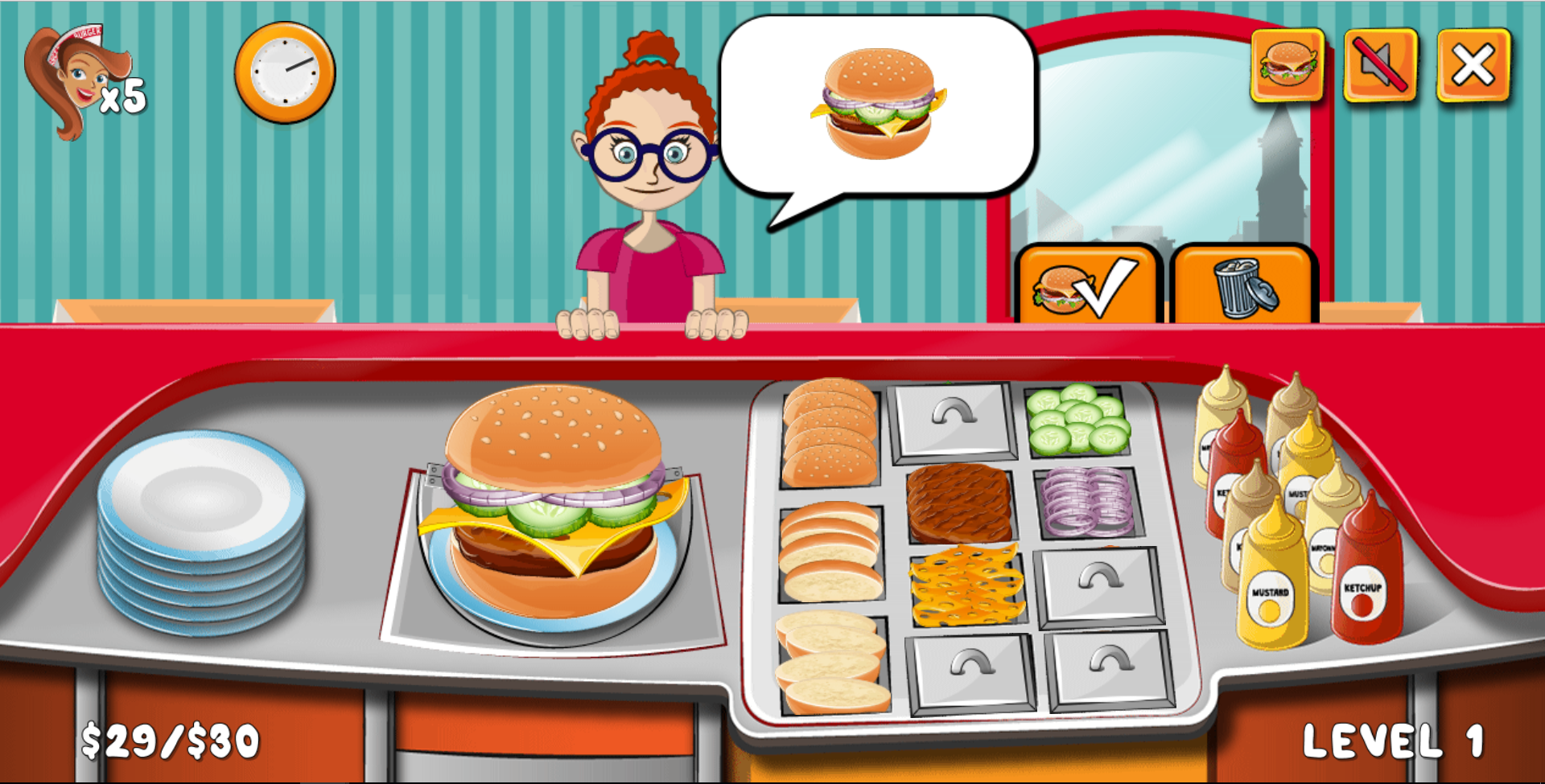 Burger Making Game Gameplay and Commentary