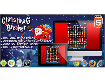HTML5 game: Christmas Breaker