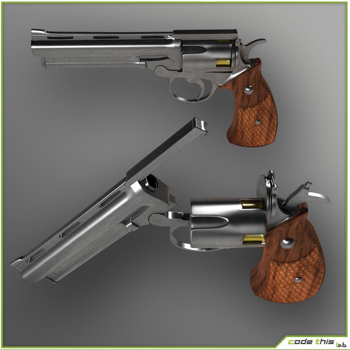 Pistolet 3D pour l'animation modèle 3D $65 - .unknown .obj .jpg