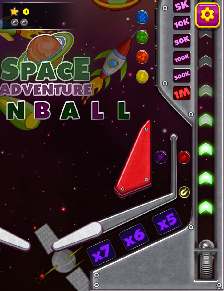 Pinball Space Adventure Game