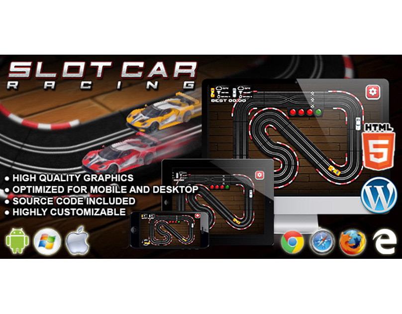 HTML5 Game: Slot Car Racing