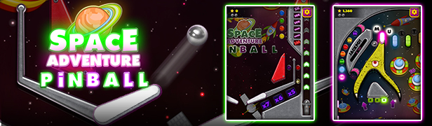 Pinball Space Adventure - HTML5 Arcade Game by codethislab