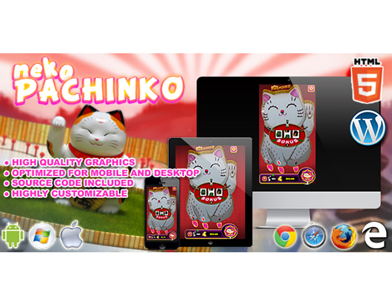 HTML5 Game: Neko Pachinko