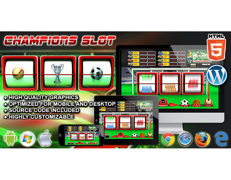 HTML5 Game: Champions Slot Machine