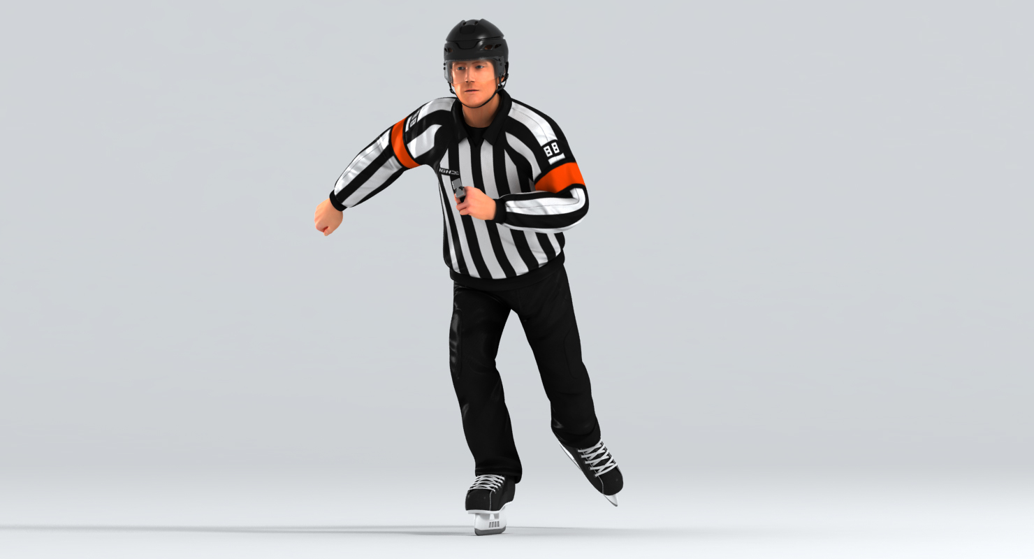 Cartoon hockey referee 3D model - TurboSquid 2101139